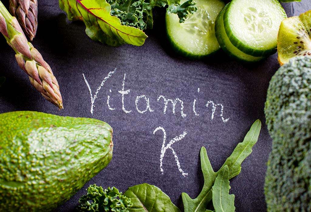 Which fruits and vegetables contain vitamin k